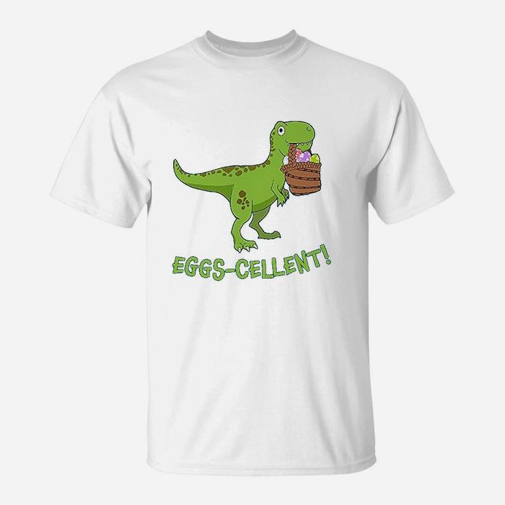 Eggscellent Cute Easter Trex Dinosaur T-Shirt