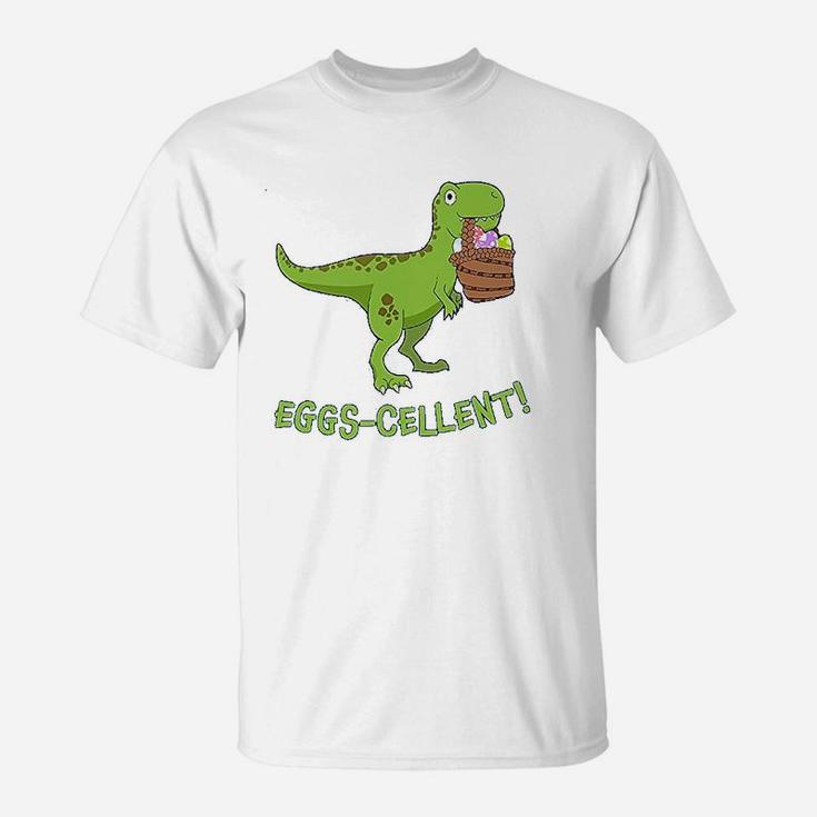 Eggscellent Cute Easter Trex Dinosaur T-Shirt