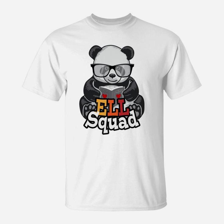 Ell Squad English Language Learner School Teacher Panda Sweatshirt T-Shirt
