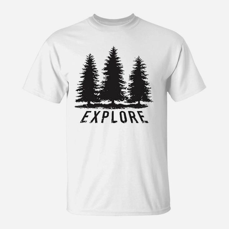 Explore Pine Trees Outdoor Adventure Cool T-Shirt