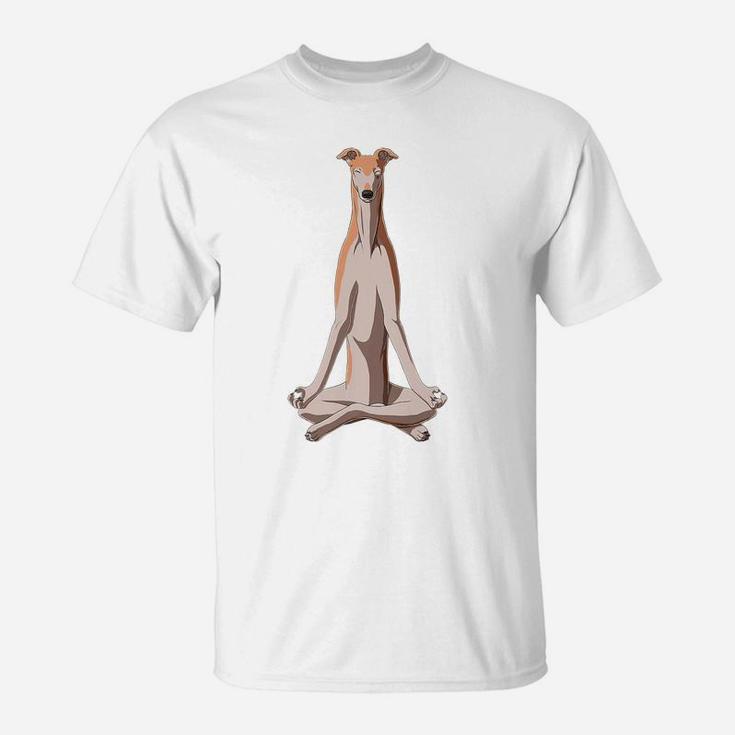 Funny Yoga Dog Greyhound T-Shirt
