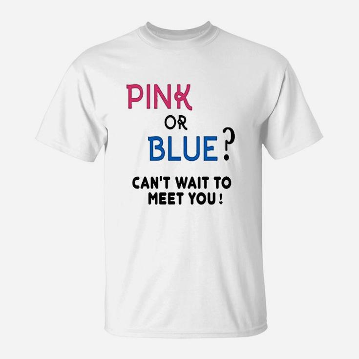 Gender Reveal Team Girl Or Boy Pink Or Blue Funny Graphic T-Shirt