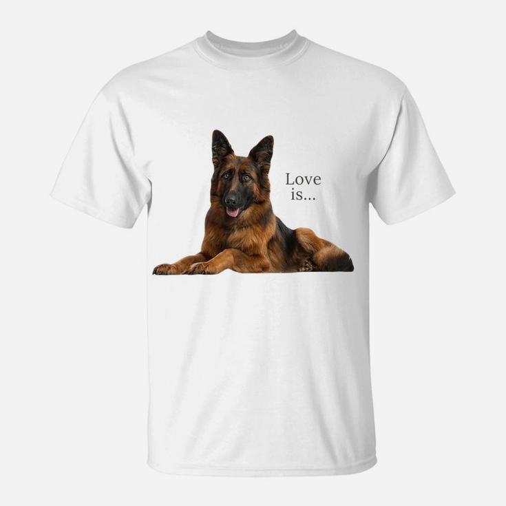 German Shepherd Shirt Shepard Dog Mom Dad Love Pet Puppy Tee Raglan Baseball Tee T-Shirt