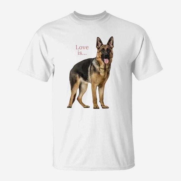 German Shepherd Shirt Shepard Dog Mom Dad Love Pet Puppy Tee T-Shirt