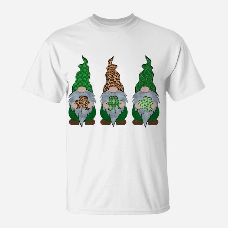 Gnome T Shirt Shamrock Lucky Womens St Patricks Day T-Shirt