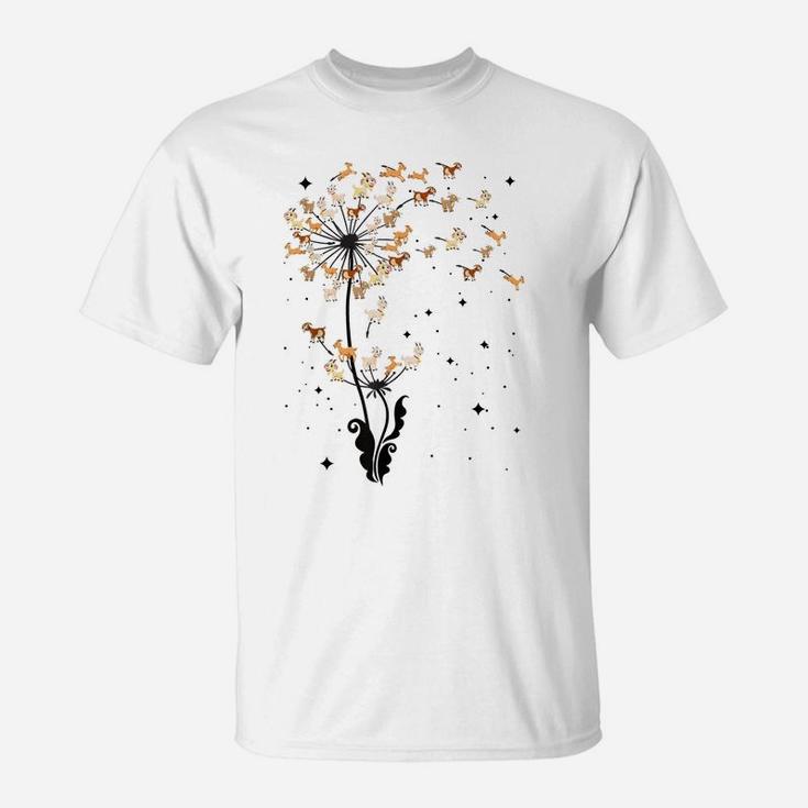 Goat Dandelion Flower Funny Animals Lovers Tee For Men Women T-Shirt