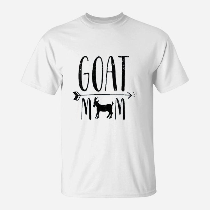 Goat Mom For Pet Owner Or Farmer Black T-Shirt