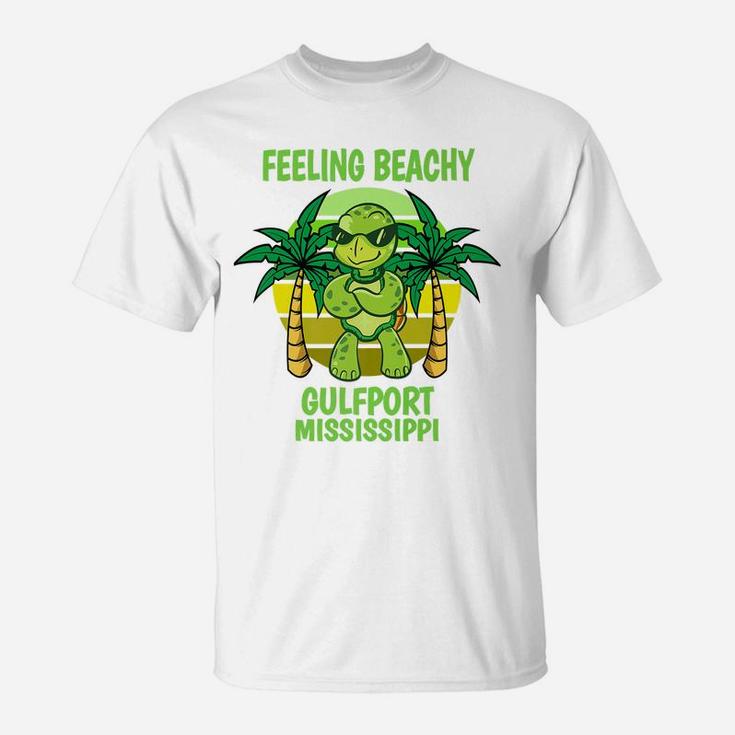 Gulfport Mississippi Cool Turtle Funny Saying Vacation T-Shirt