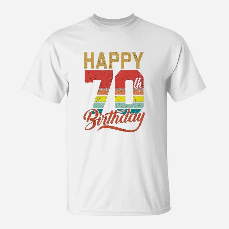 Happy 70Th Birthday Gift 70 Years Old Vintage Born In 1949 T-Shirt