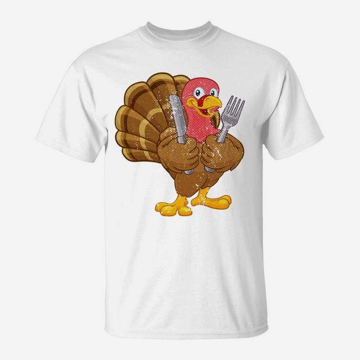 Happy Thanksgiving Day Feast Grateful Party Turkey Sweatshirt T-Shirt
