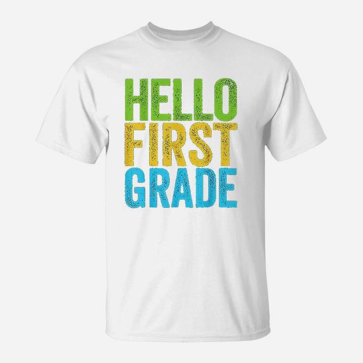Hello First Grade Funny 1St Grade Back To School T-Shirt