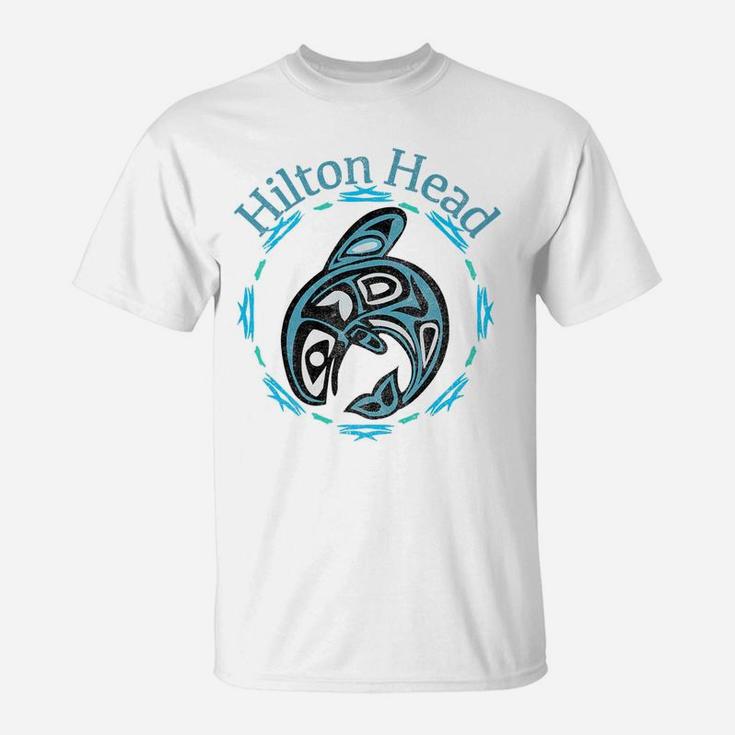 Hilton Head  Vintage Tribal Fish Gift T-Shirt
