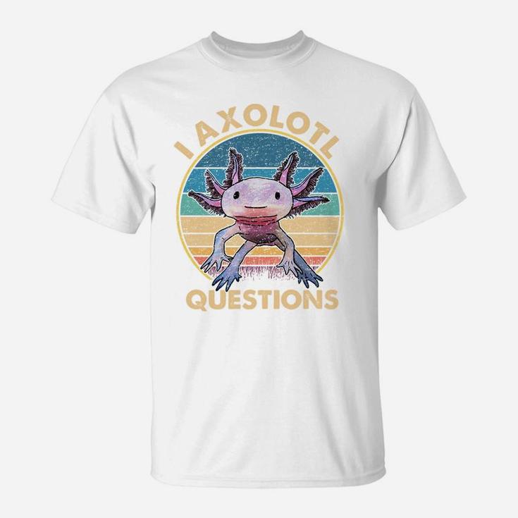 I Axolotl Question Shirt Kid Funny Cute Axolotl T-Shirt