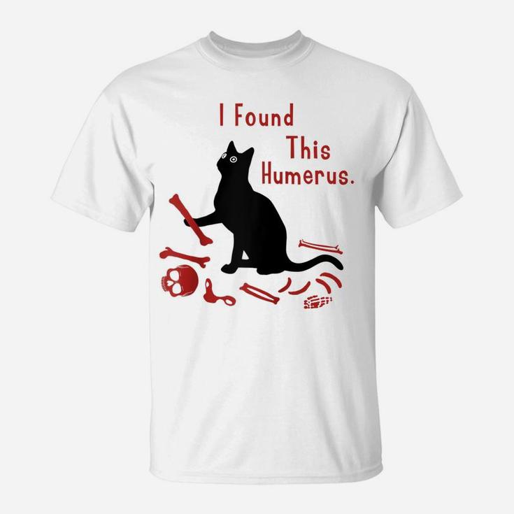 I Found This Humerus Cats Humorous  Cat Lovers Shirts Raglan Baseball Tee T-Shirt