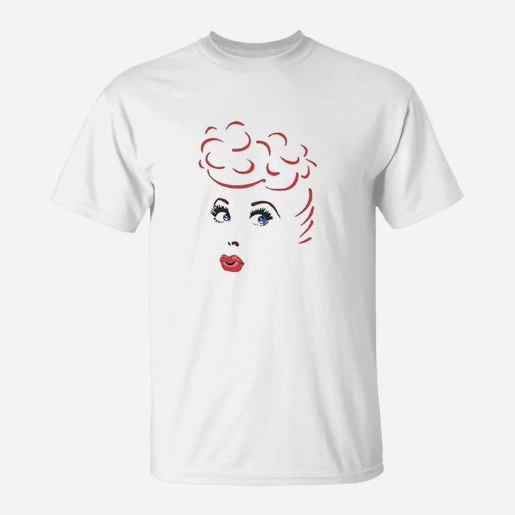 I Love Lucy Lines Face T-Shirt