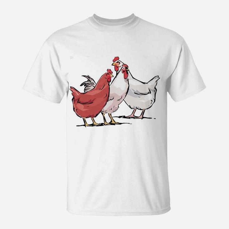 I Love My Ladies Chicken Farmer Crazy Lady Christmas Gift Sweatshirt T-Shirt