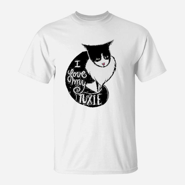 I Love My Tuxie Fun Tuxedo Cat T-Shirt