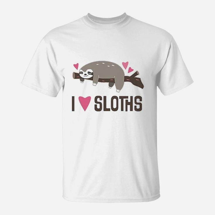 I Love Sloths T-Shirt
