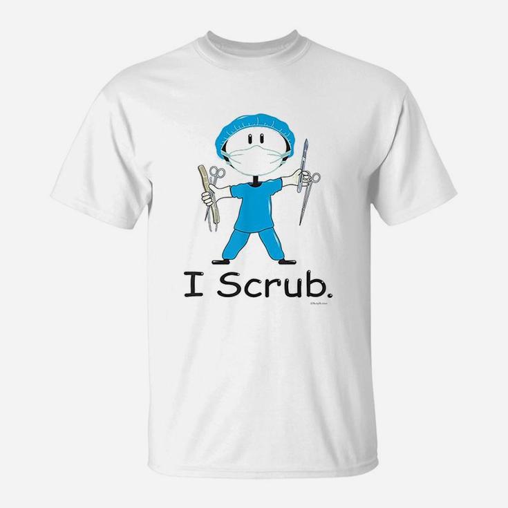 I Scru Surgical Tech Busybodies Stick Figure Gift T-Shirt
