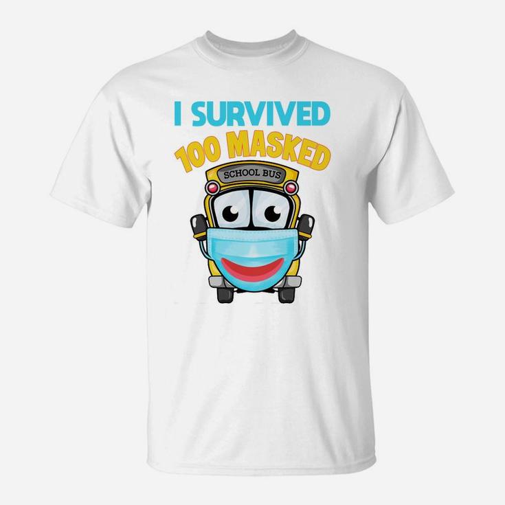 I Survived 100 Masked School Days Funny 100 Days Of School Sweatshirt T-Shirt