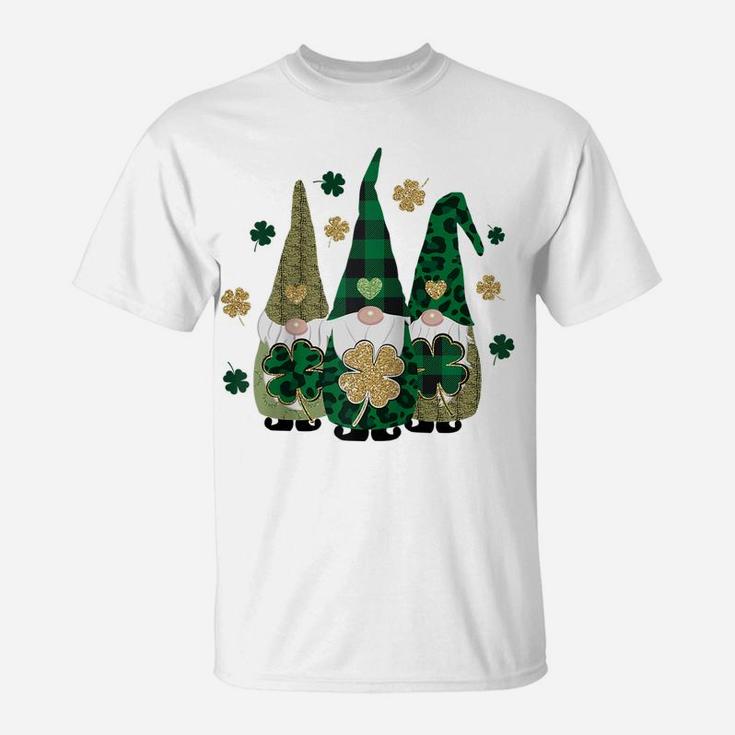 Irish Gnome St Patricks Day Shamrock Shirt Lucky Leprechauns Raglan Baseball Tee T-Shirt