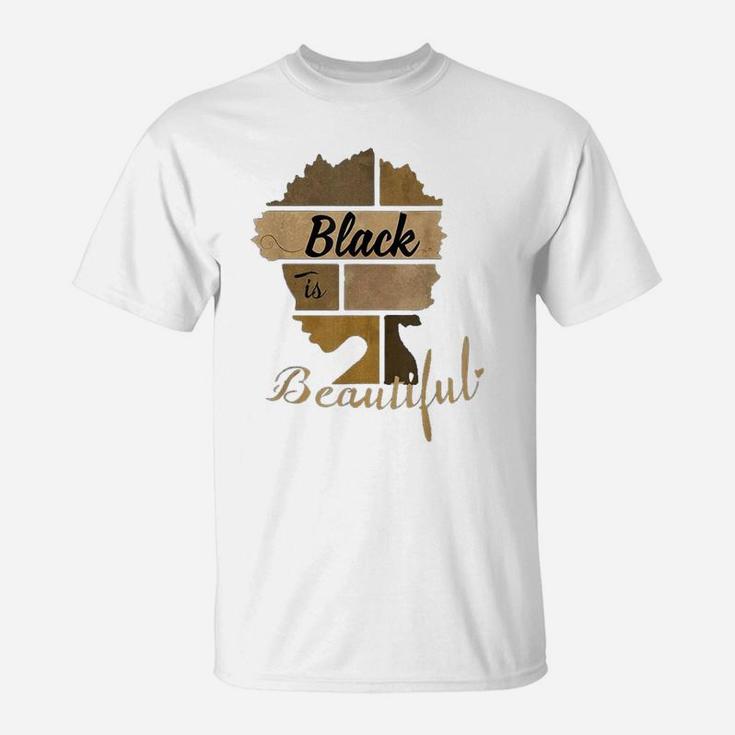 January Birthday For Women Black African Queen Gift Shirt T-Shirt