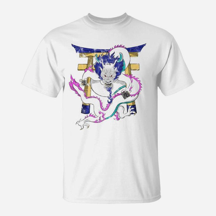 Japanese Dragon With Kanji Symbols T-Shirt