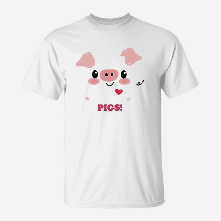 Kawaii I Love Pigs T-Shirt