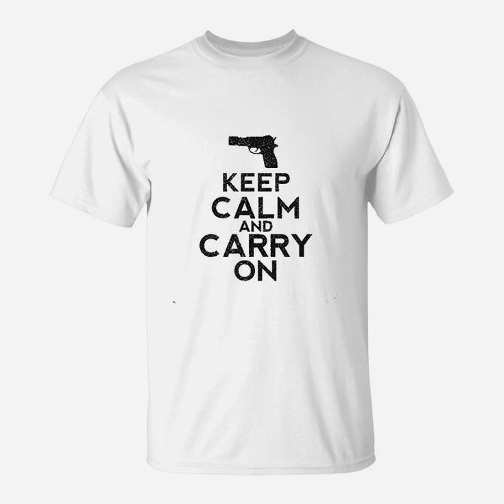 Keep Calm And Carry On Support T-Shirt