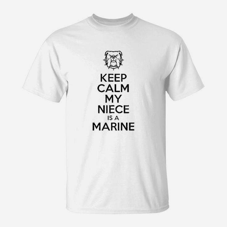 Keep Calm My Niece Is A Marine T-Shirt