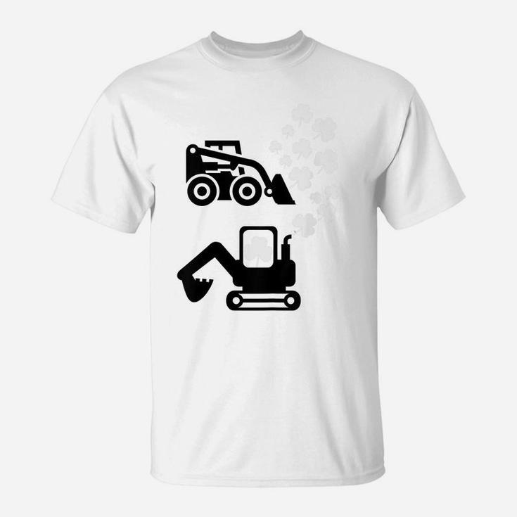 Kids Birthday St Patricks Day Truck Set Gag Gift For Toddler Boys T-Shirt