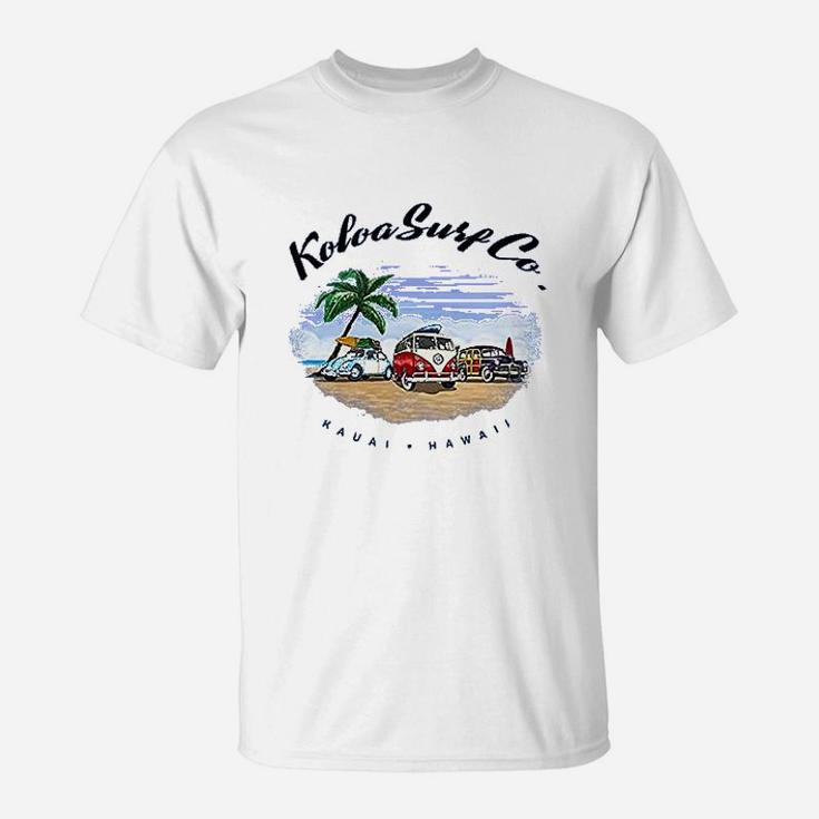 Koloa Surf Beach Cars Heavyweight T-Shirt