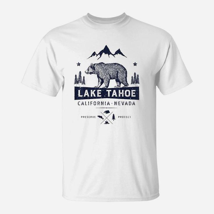 Lake Tahoe California Nevada Vintage Bear T-Shirt