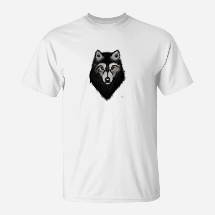 Laufen Mit Den Wölfen Wolf Rudel Alpha Mond T-Shirt