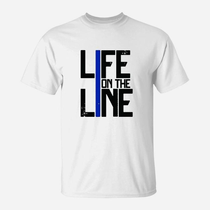 Life On The Line Police T-Shirt