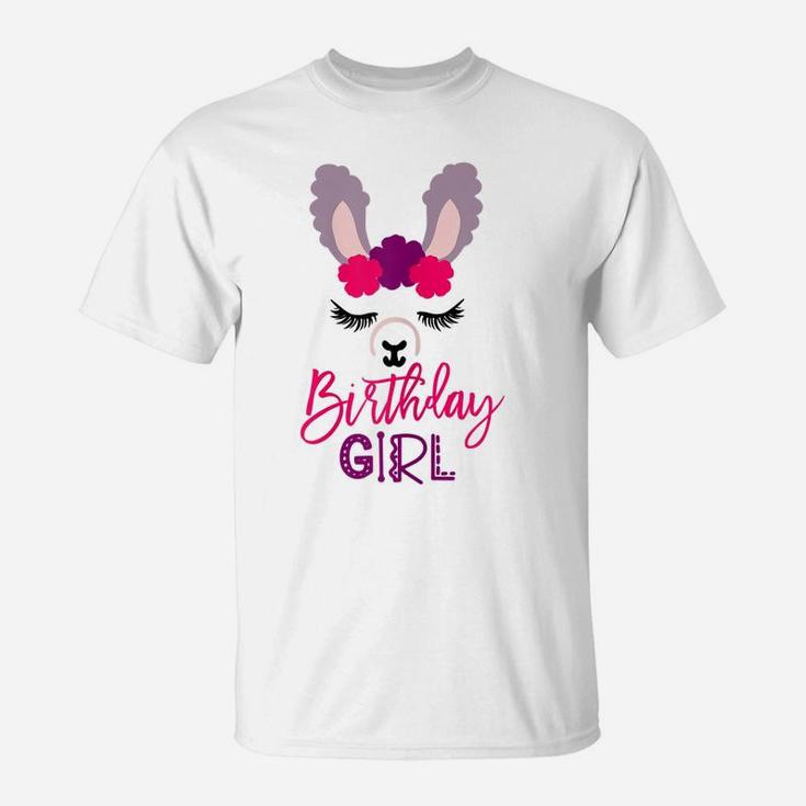Llama Birthday Girl Animal Lover Gift T-Shirt