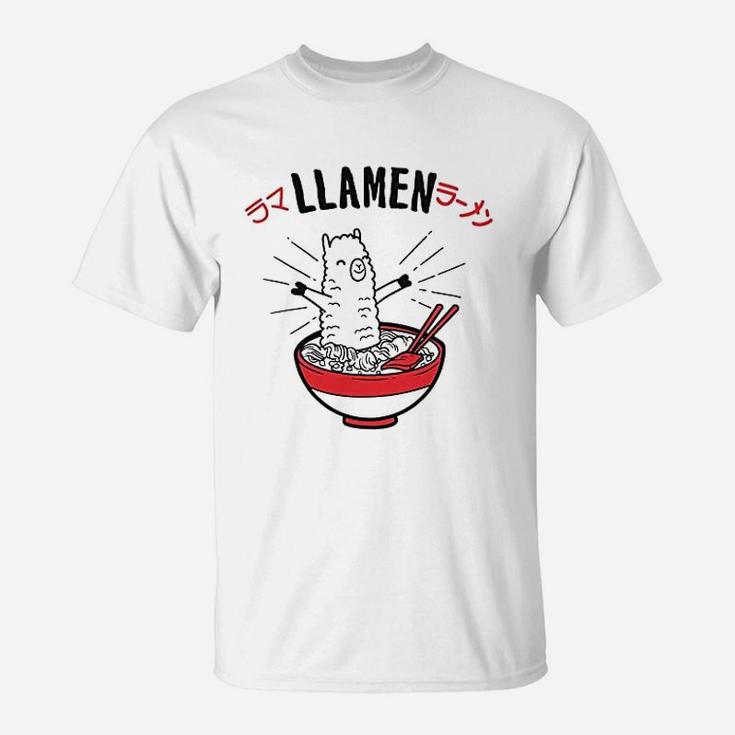 Llamen Funny Ramen T-Shirt