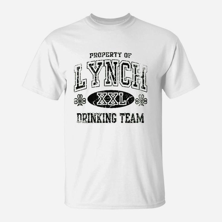 Lynch Irish Drinking Team Green Family Surname T-Shirt