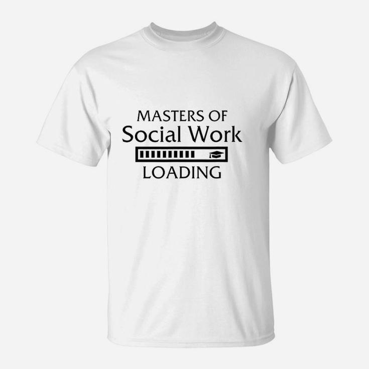 Masters Of Social Work Msw Graduation Future Social Worker T-Shirt