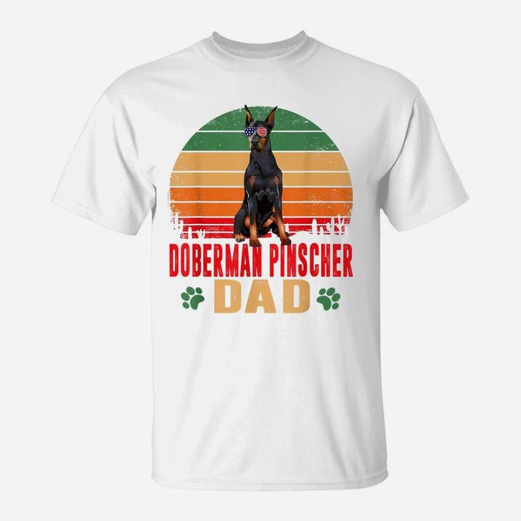 Mens Best Doberman Dad Father's Day Shirt Dog Lover Owner T-Shirt