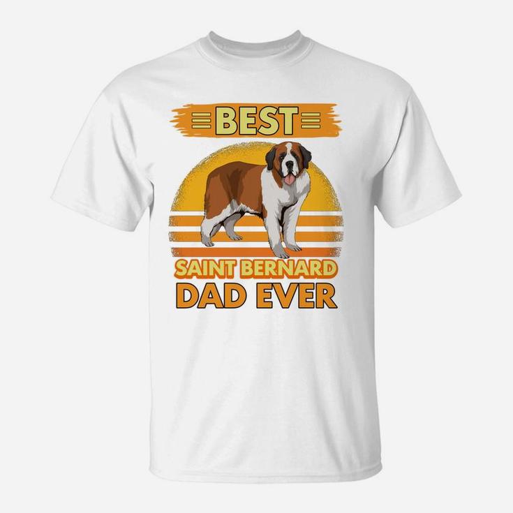 Mens Boys Best Saint Bernard Dad Ever Dog Owner St Bernards T-Shirt