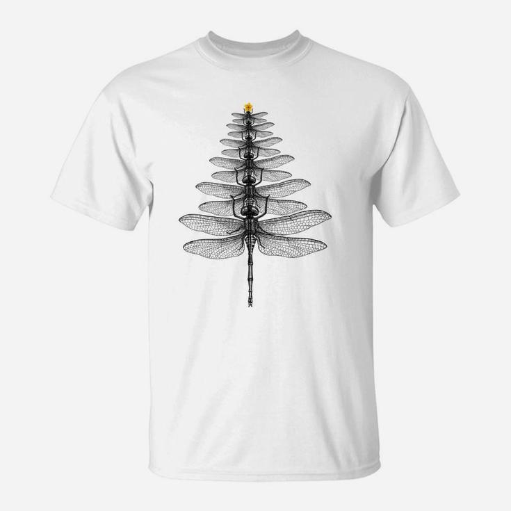 Merry Christmas Insect Lover Xmas Dragonfly Christmas Tree Sweatshirt T-Shirt