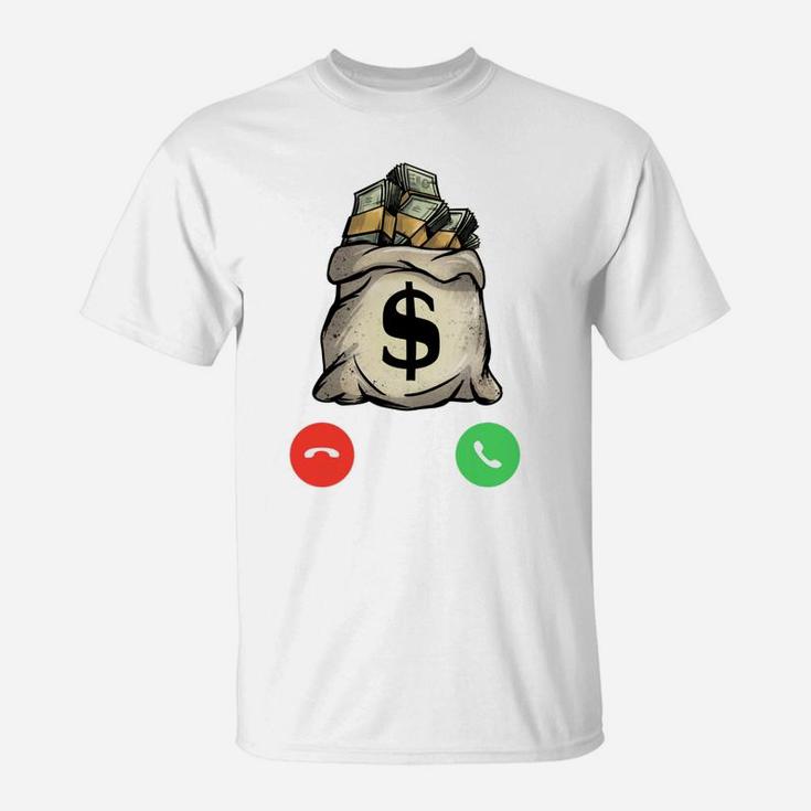 Money Calling Gang Ster Entrepreneur Christmas Hip Hop Gift T-Shirt