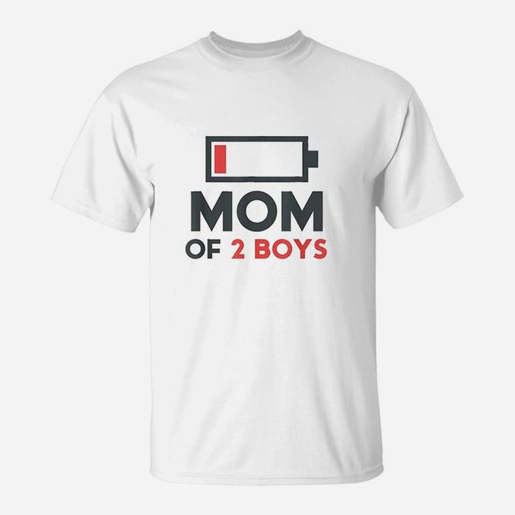 Mothers Day Gift Mom Mom Of 2 Boys From Son T-Shirt