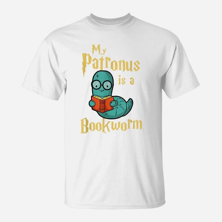 My Patronus Is A Bookworm - Funny Book Lover Gift & Reading T-Shirt