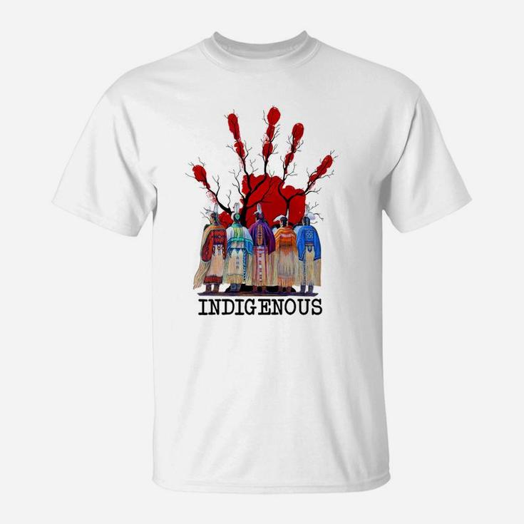 Native American Indigenous Red Hand Women Gifts Sweatshirt T-Shirt