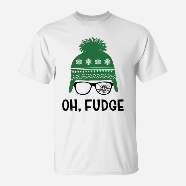 Oh Fudge Funny Christmas Saying, Vintage Xmas Sweatshirt T-Shirt