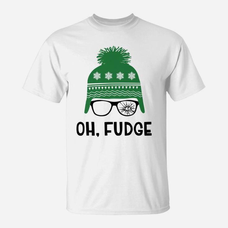 Oh Fudge Funny Christmas Saying, Vintage Xmas T-Shirt