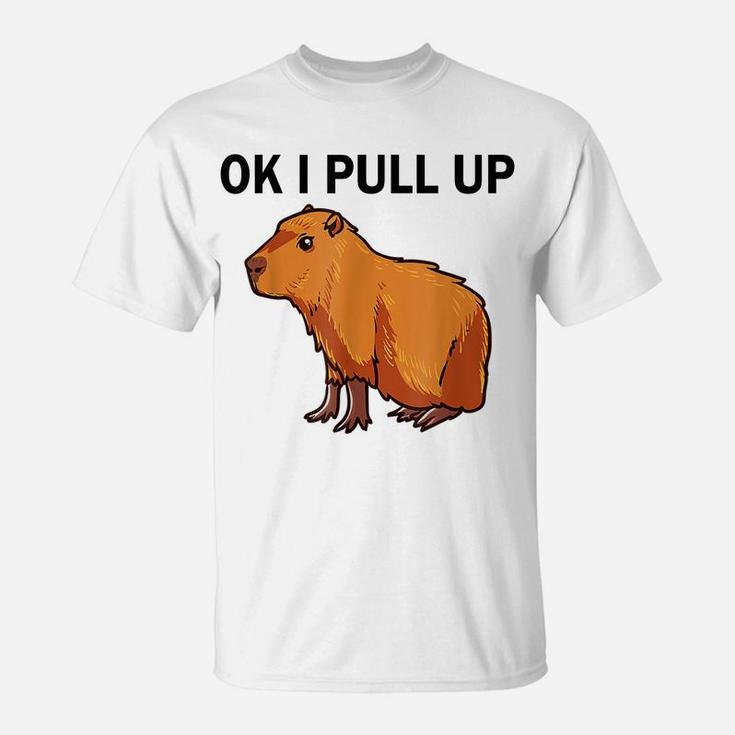 Ok I Pull Up Funny Capybara Dank Meme T-Shirt