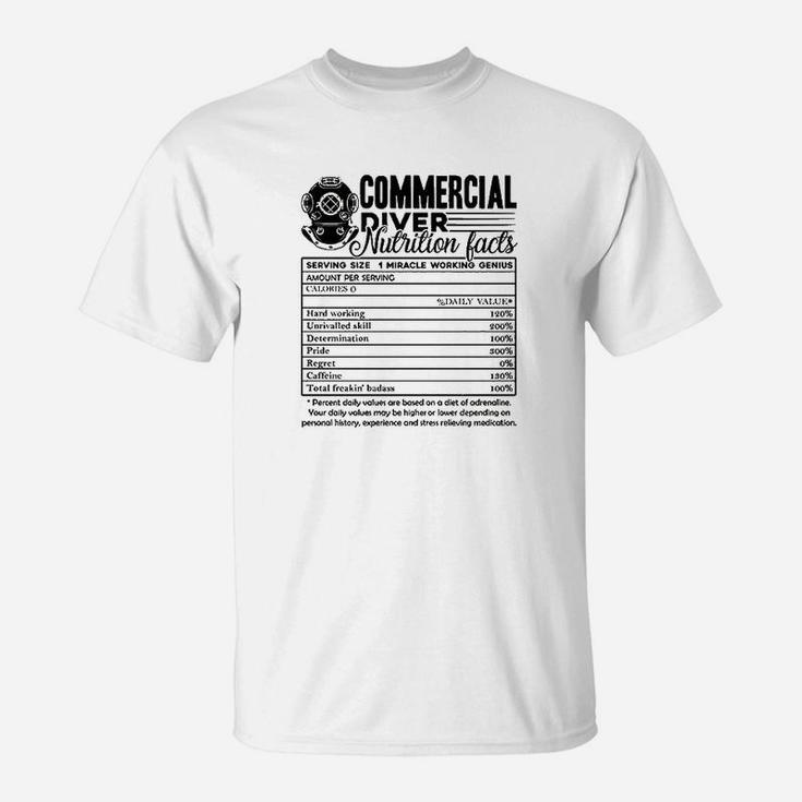 On Red Commercial Diver T-Shirt